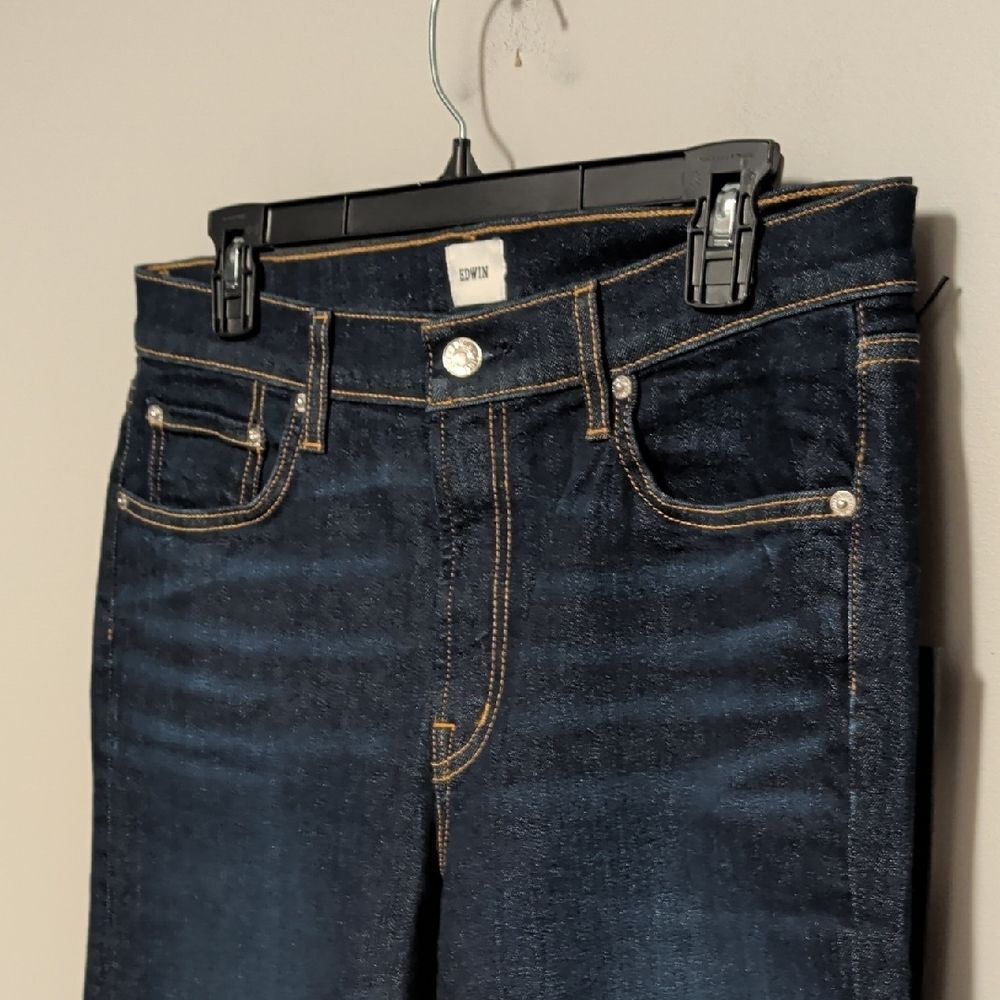 NWT Edwin Classic Indigo Ankle Jeans - Picture 2 of 6